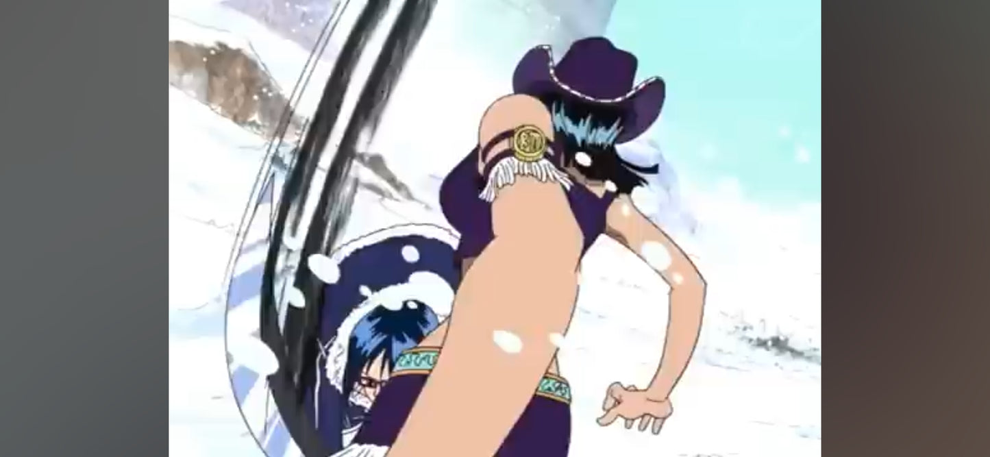 One Piece Tashigi vs Nico Robin OP key animation genga