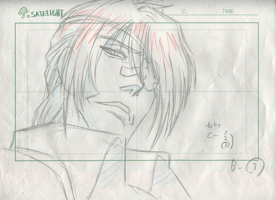 Hellsing Ultimate: Pip Bernadotte animation layout genga