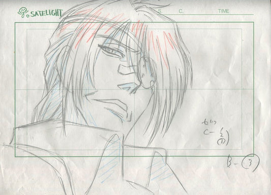 Hellsing Ultimate: Pip Bernadotte animation layout genga