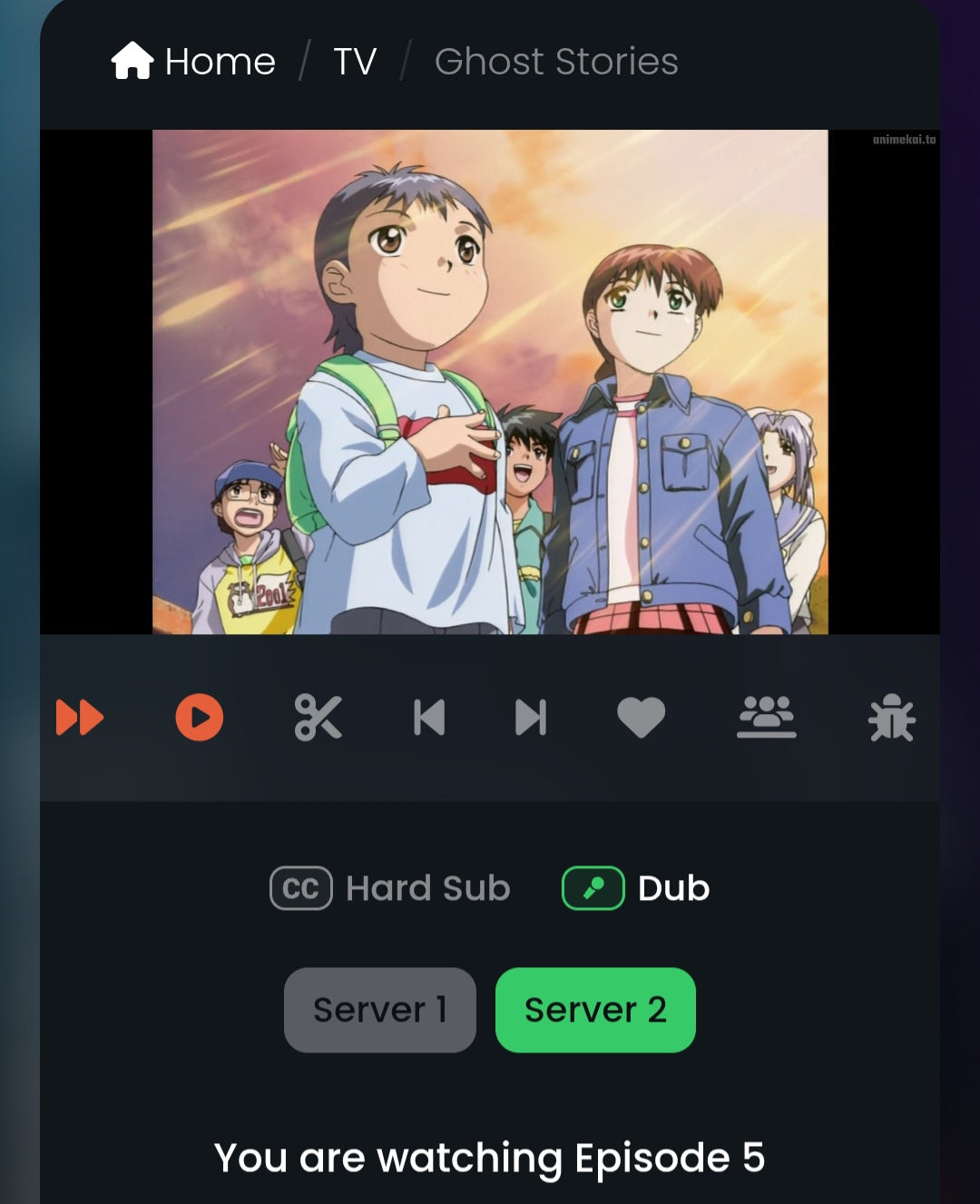 Ghost stories: Satsuki Miyanoshita large animation genga 2 pc