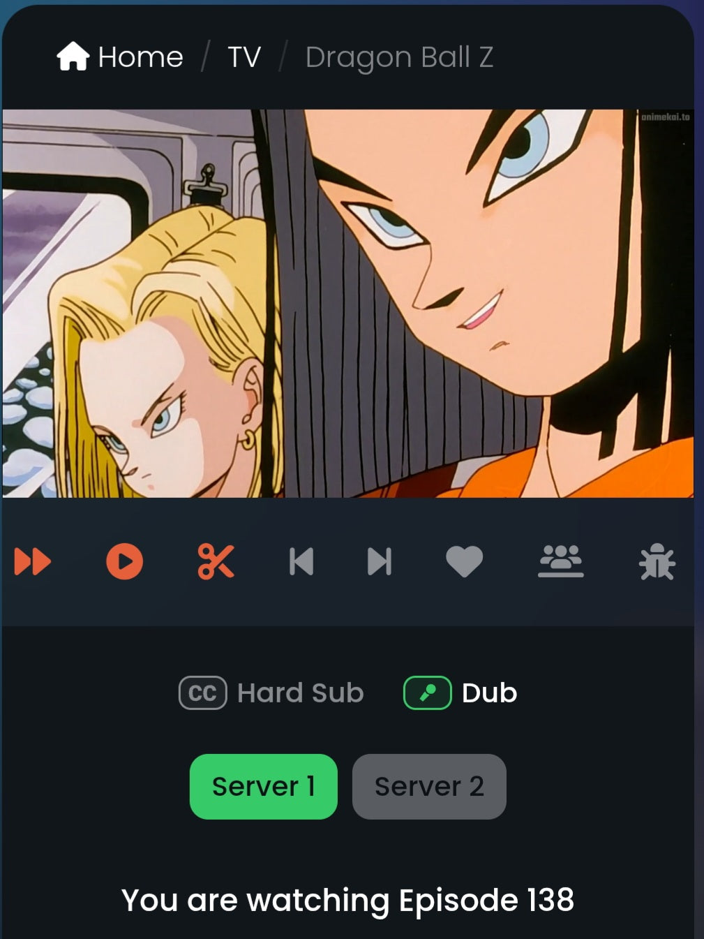 Dragonball z: Android 17 animation genga