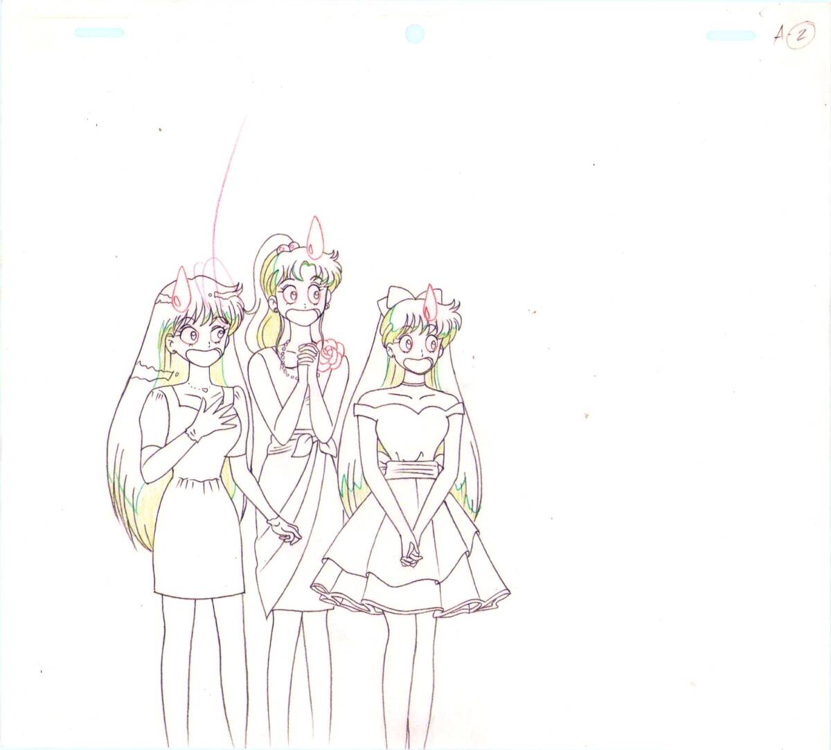 Sailor Moon: Minako Aino (Sailor Venus) Rei Hino (Sailor Mars), Makoto Kino (Sailor Jupiter) animation douga