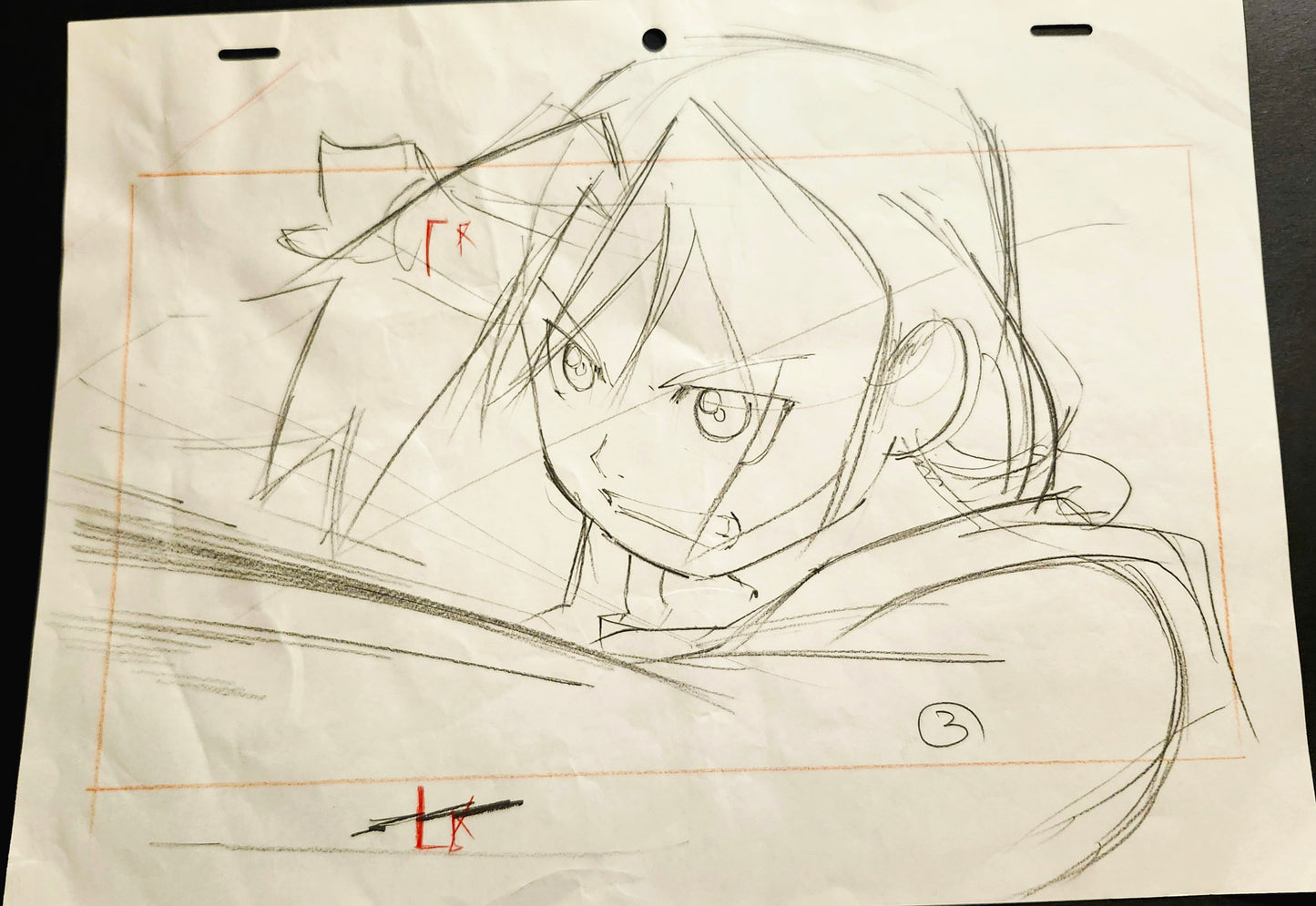 Fullmetal Alchemist brotherhood: layout animation Genga Ed vs. Fu scene #3