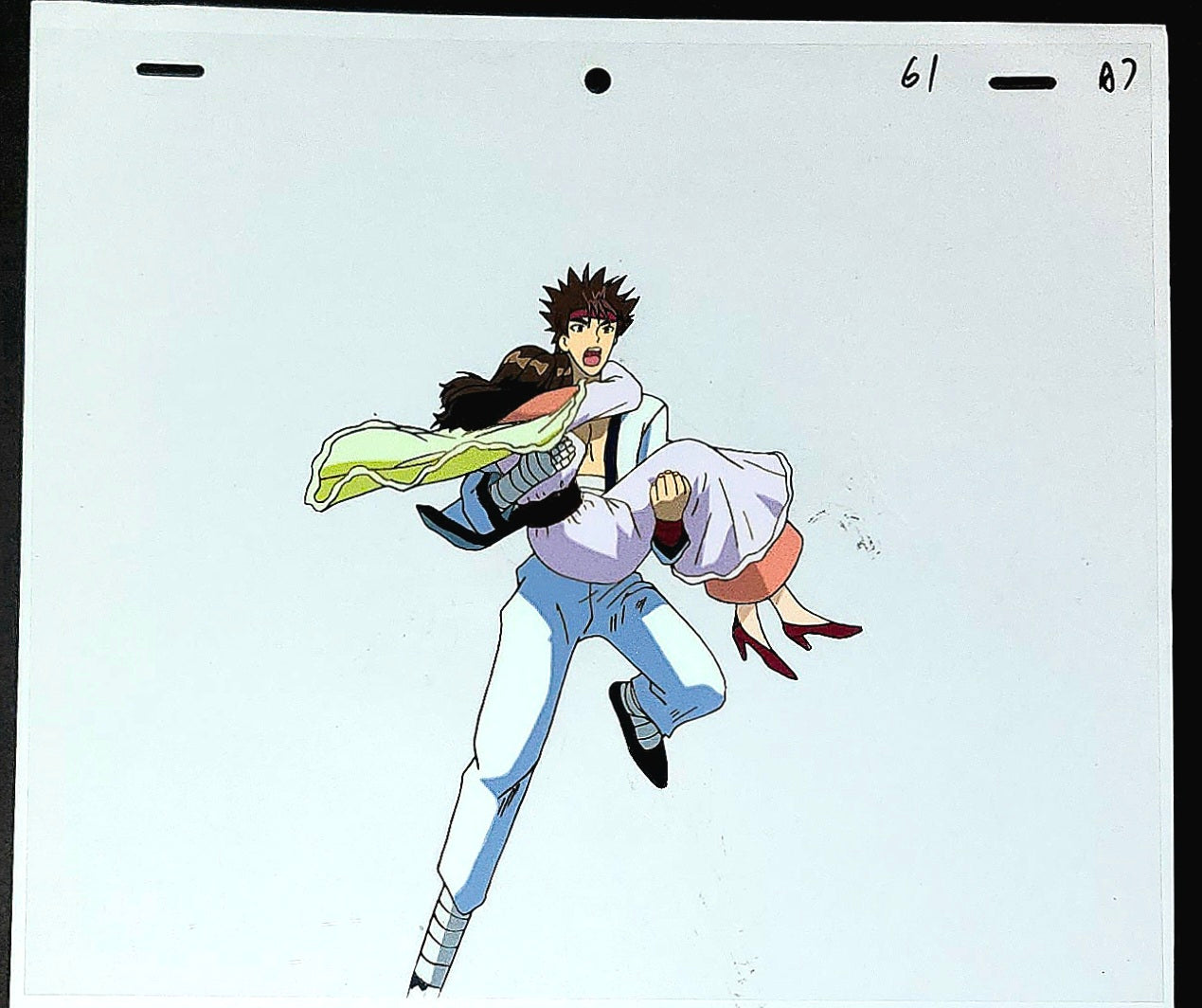 Rurouni Kenshin: Sanosuke animation cel ep 74 #2