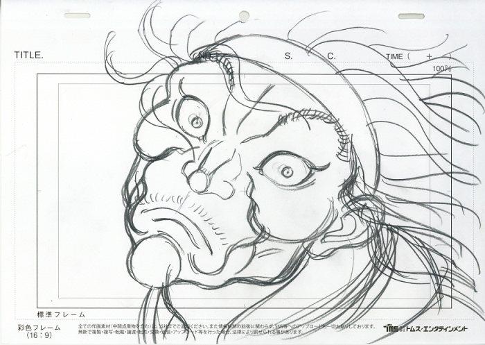 Baki-Dou (ONA 2): Musashi Miyamoto & Mitsunari Tokugawa rough genga