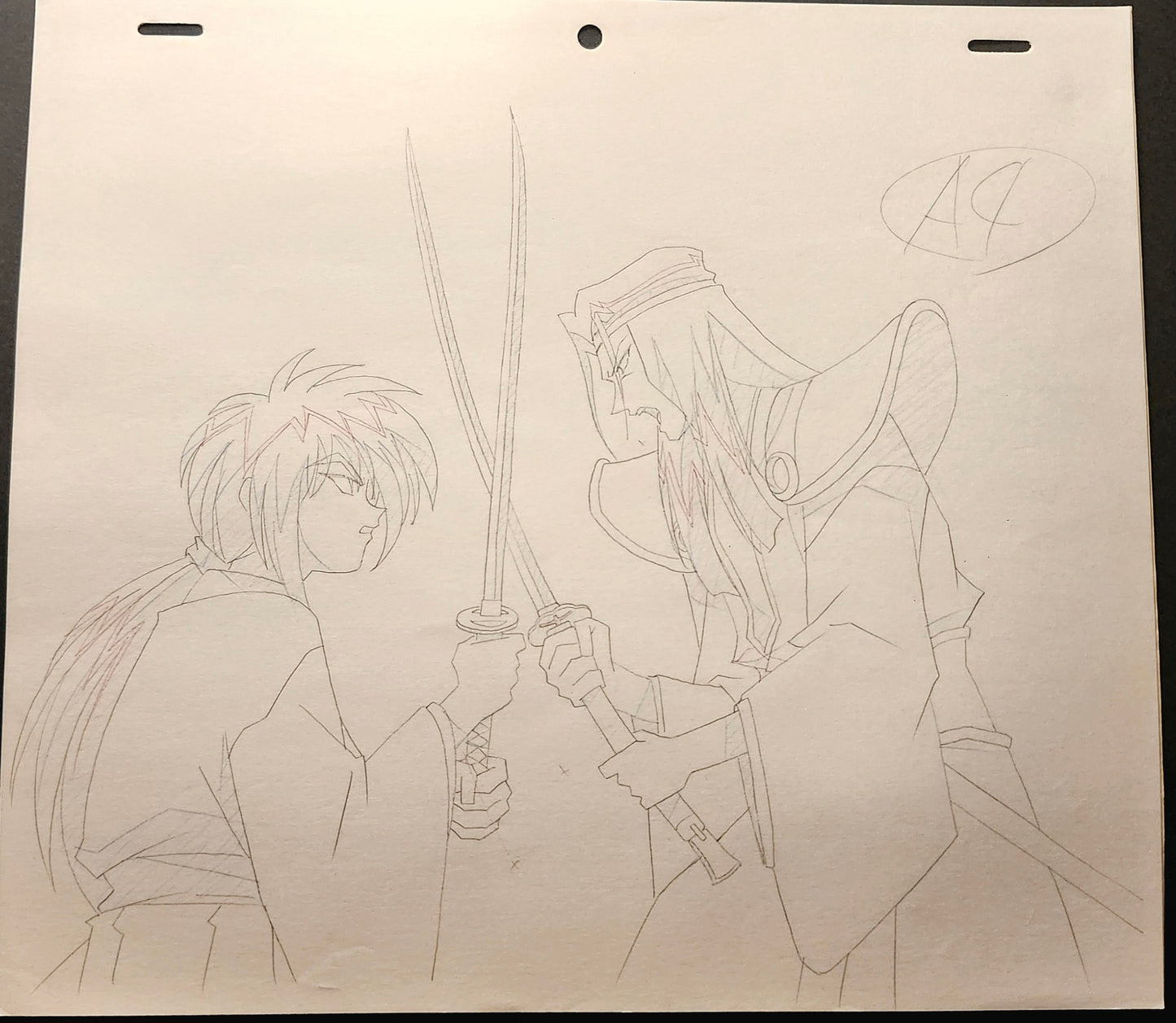 Rurouni Kenshin: Kenshin + Amakusa Shougo 2pc key animation layout genga #3