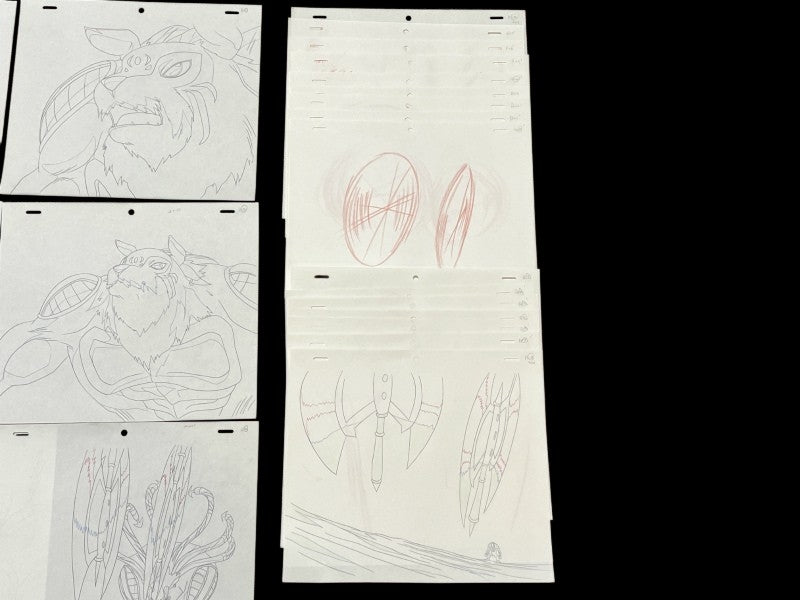 Digimon Frontier: Blizzarmon ep 21 animation genga full set