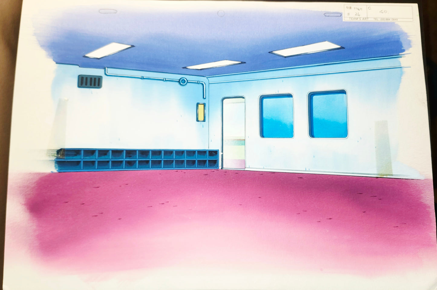 Hunter x Hunter: Group shot animation cel with original background