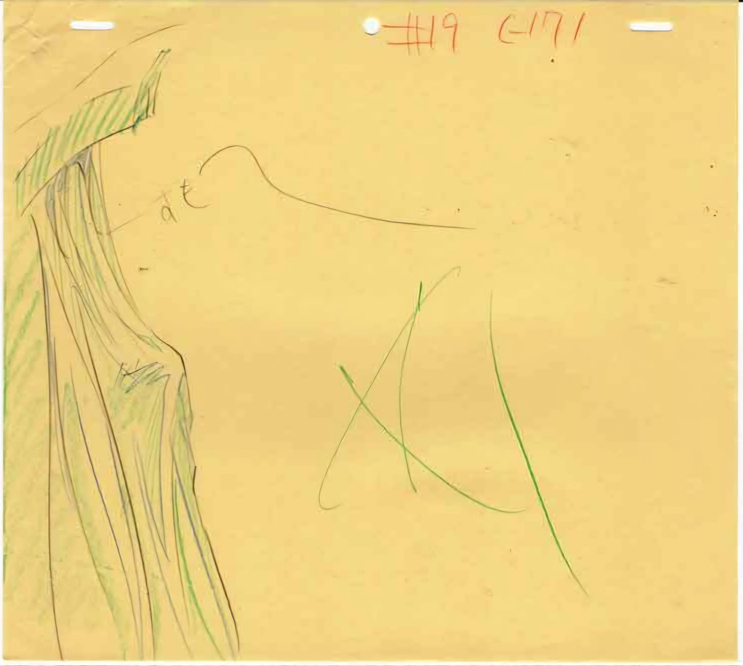 Escaflowne: Van Fanel animation genga 5 piece set
