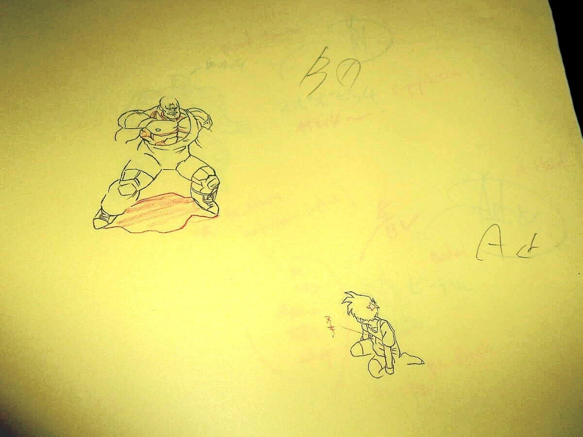 Dragonball z: Videl vs Spopovich animation genga