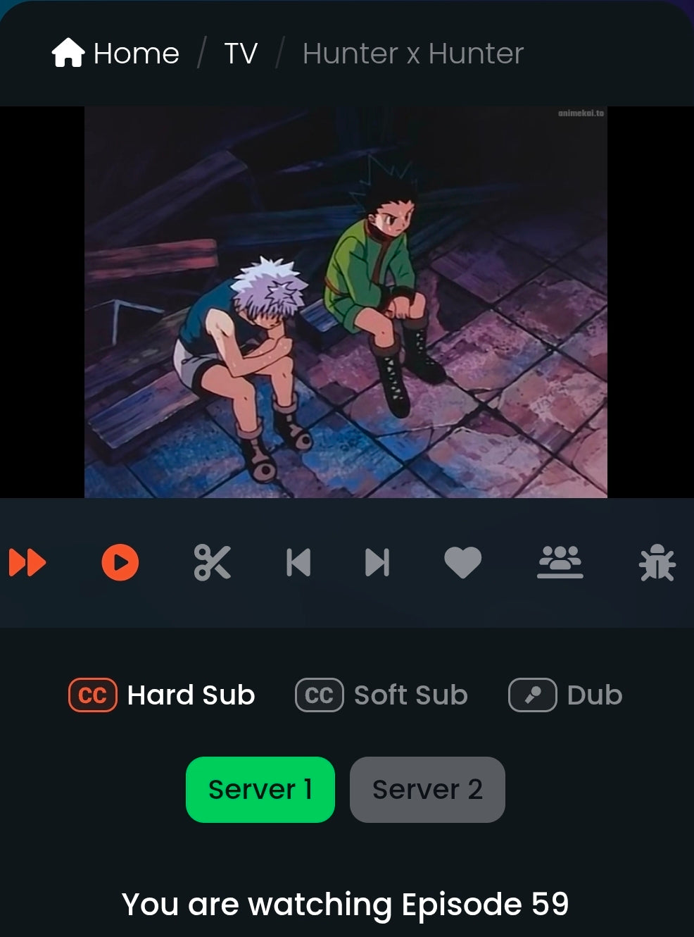 Hunter x Hunter: Killua + Gon animation cel with original background