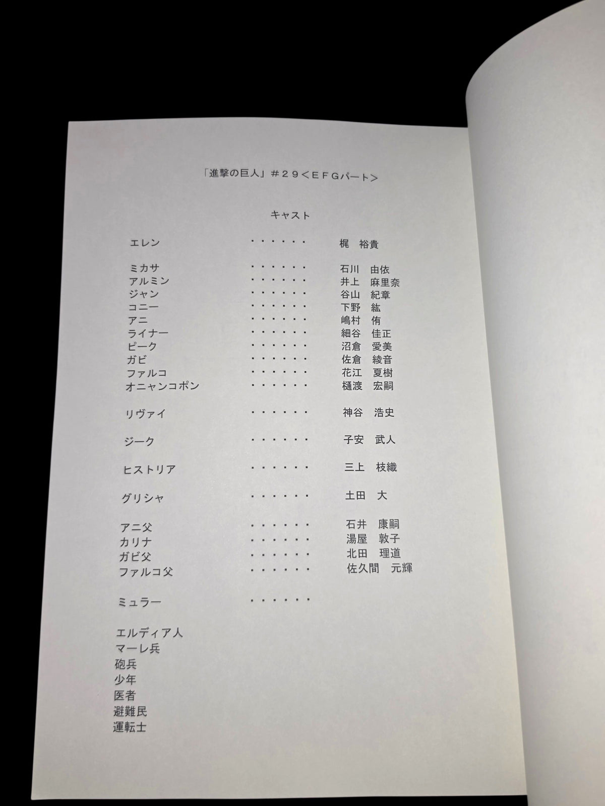 Attack on Titan The Final Season: Script #29 or #88 (out of 89) over all