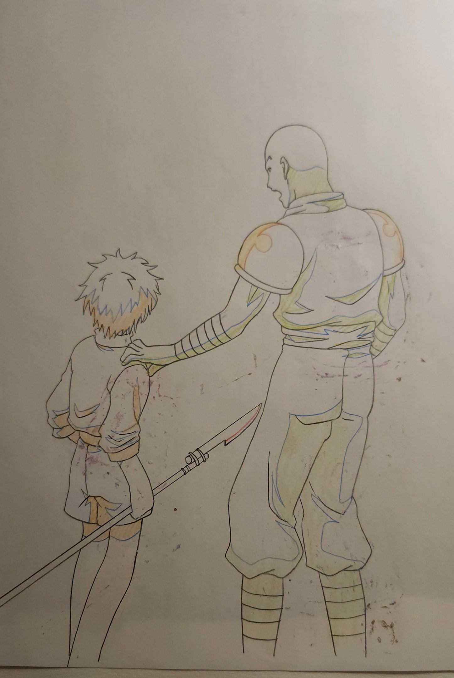 Hunter X Hunter: Killua + Hanzo animation Cel + background