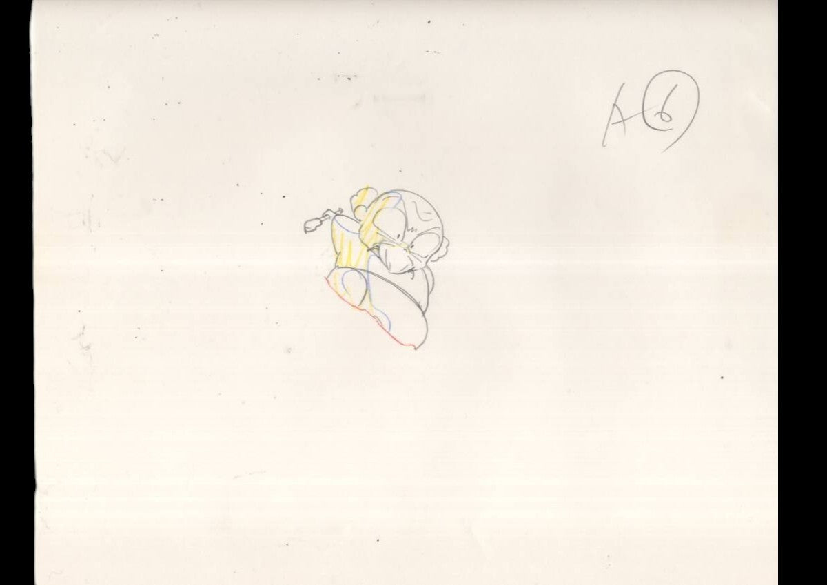 Ranma 1/2: Happosai animation layout genga 9 pc set Rumiko Takahashi
