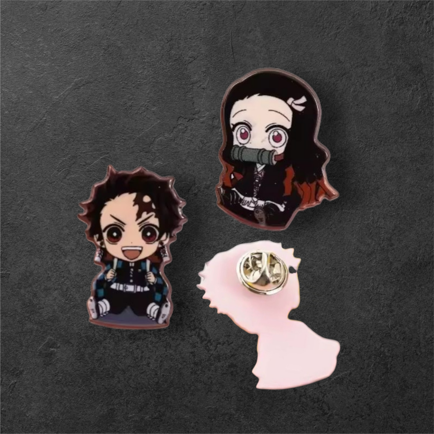 Demon Slayer Acrylic Brooch Badge Anime Pins DIY Decoration