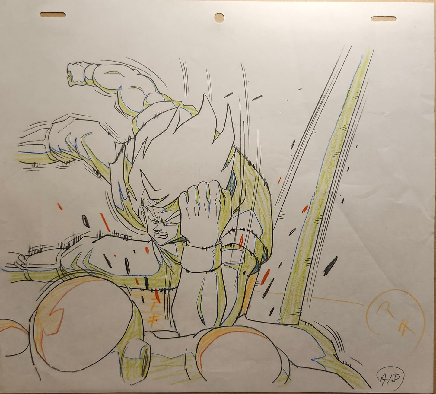 Dragonball z: Goku + Freeza animation genga