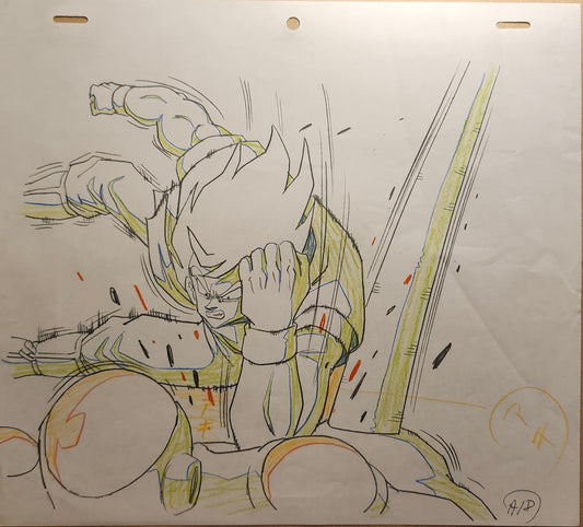 Dragonball z: Goku + Freeza animation genga