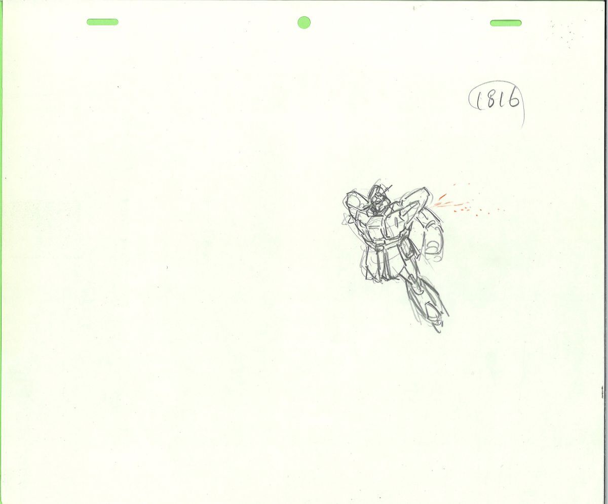 Mobile Suit Gundam: Char's Counterattack animation layout genga 3 pc