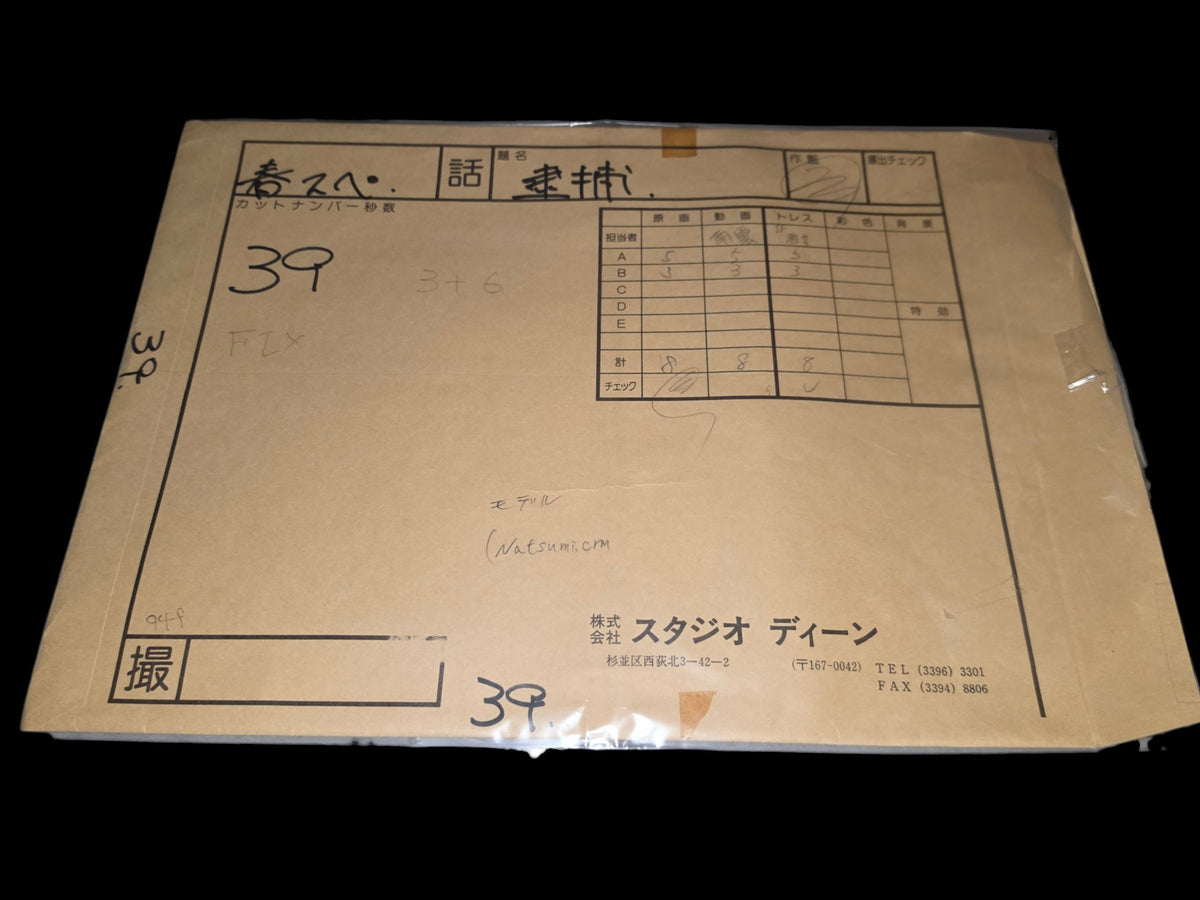 You're Under Arrest - Diverting Traffic at the Beach Special: Natsumi Tsujimoto animation genga