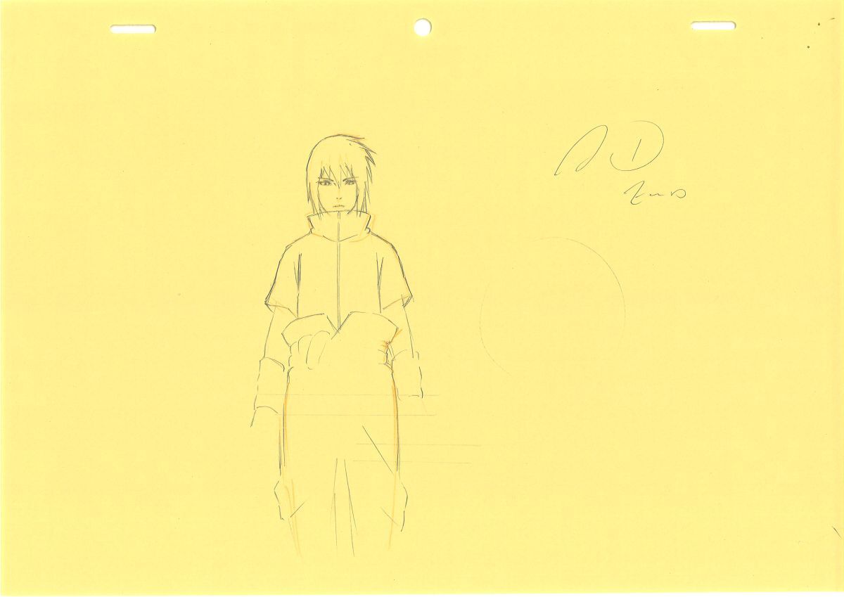 Naruto Shippuden: Sasuke & Suigetsu Hozuki animation layout genga  5 pc
