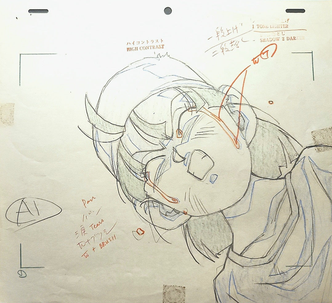 Dragonball gt: Pan energy blast animation genga 8 pc