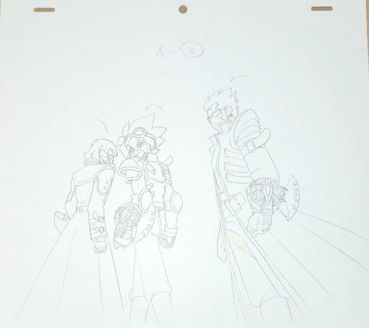 Yu-gi-oh: Rafael x Amelda x Valon animation genga