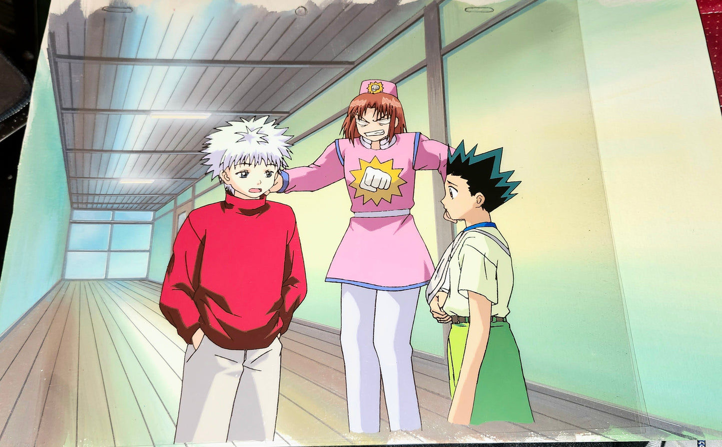 Hunter X Hunter: Killua + Gon  extra large animation Cel + background