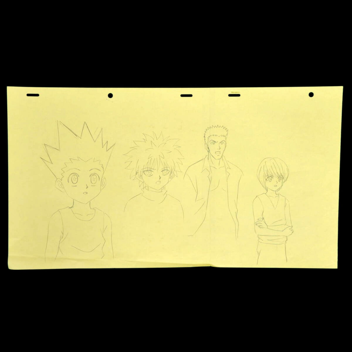 Hunter x Hunter: Group shot - Gon, killua, Kurapika & Leorio animation pan genga