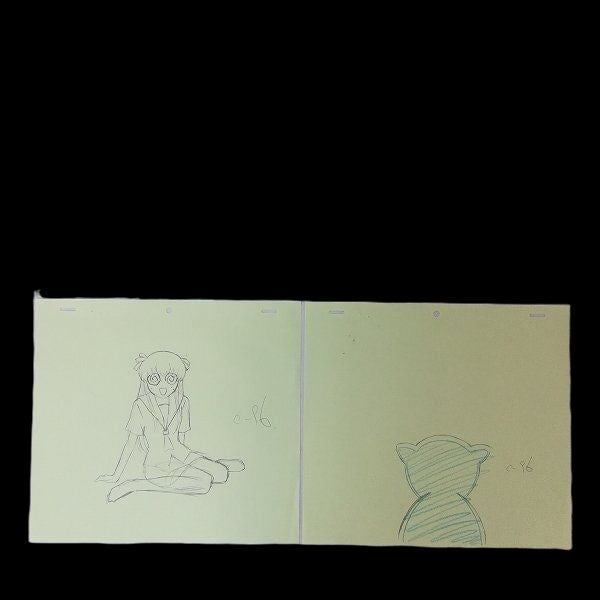 Fruits Basket: Tohru 1st meeting of Ritsu (the monkey) animation genga 3 pc