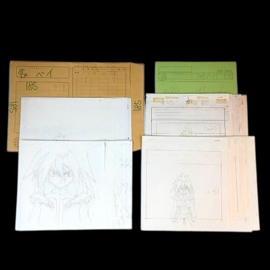 Beyblade VForce: Zeo and Gordo animation genga/douga huge lot