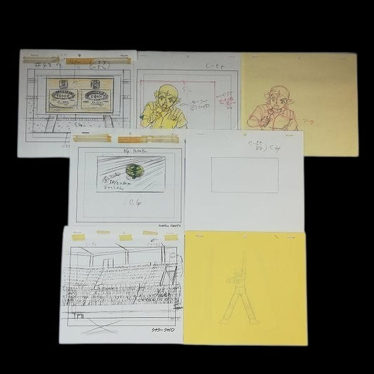 Beyblade VForce: Blader DJ (DJ Jazzman), Dr. Zagart & Mr. Dickenson  animation genga/douga huge lot