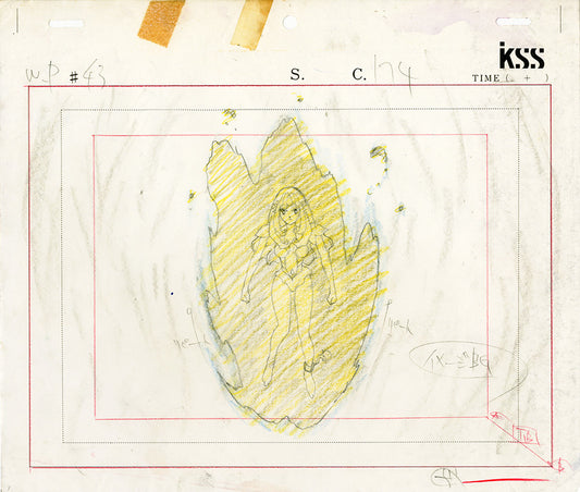 Wedding peach: Queen Raindevila layout genga