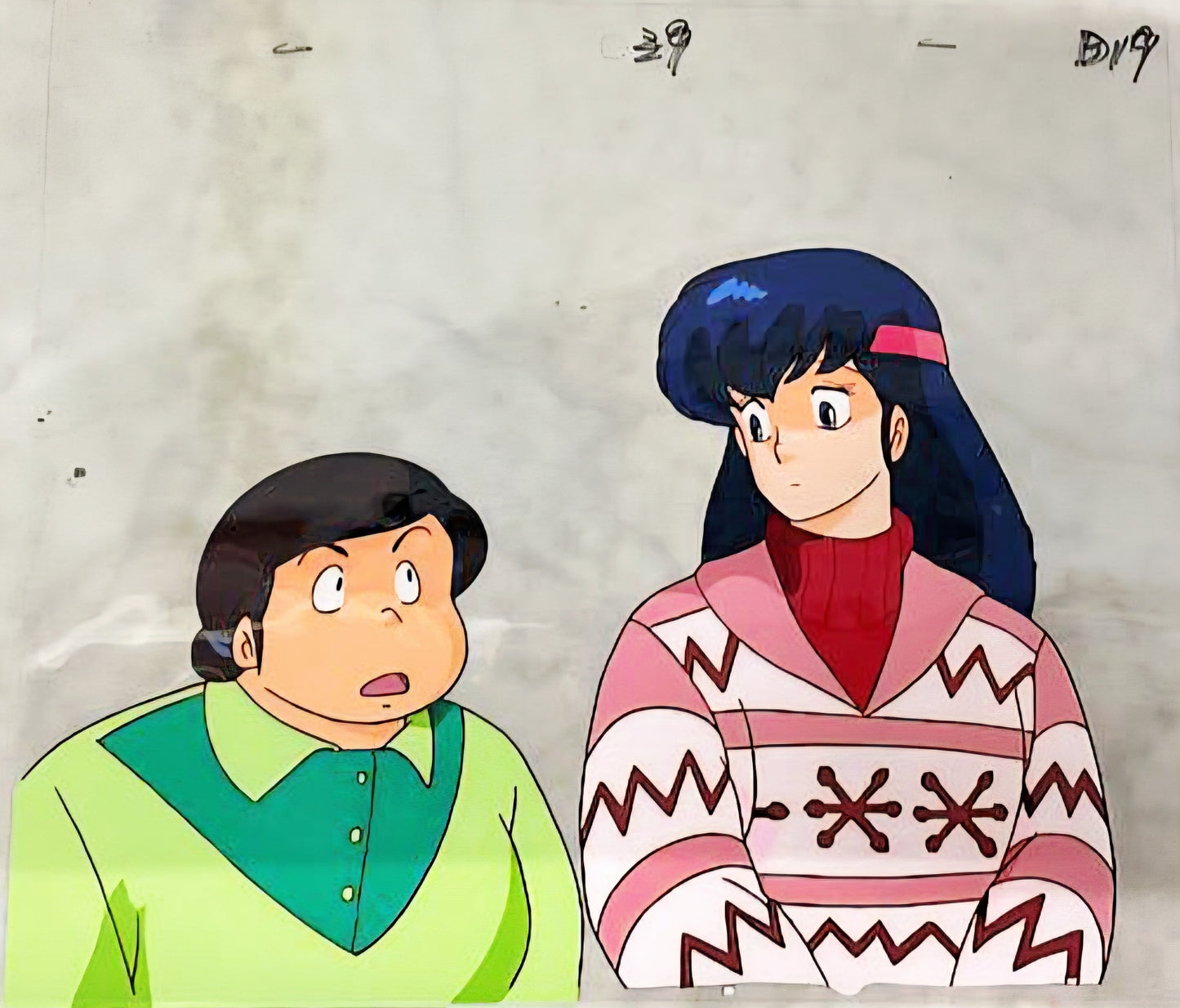 Maison Ikkoku: Kyoko Otonashi + Hanae Ichinose animation Cel Rumiko Takahashi
