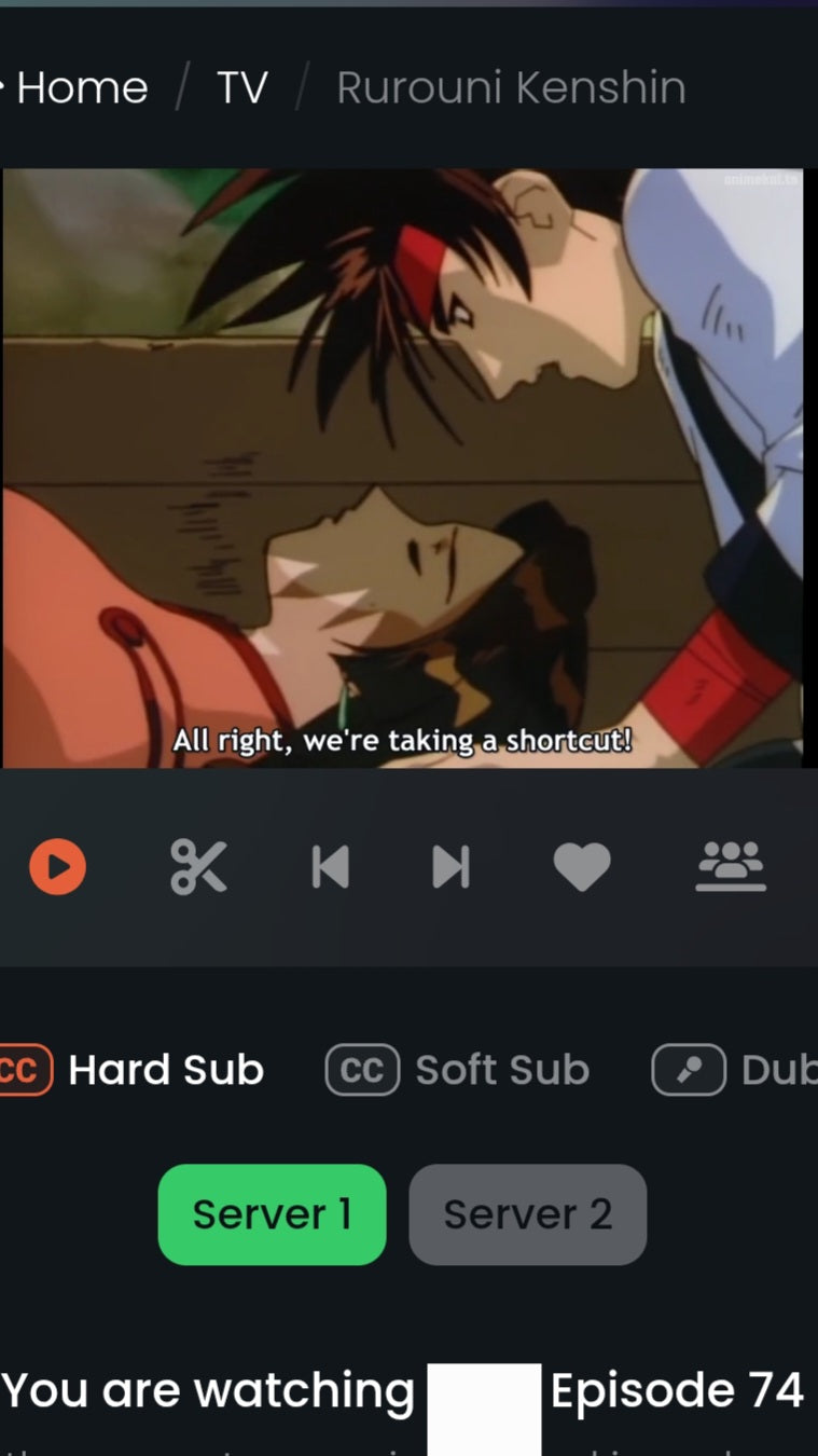 Rurouni Kenshin: Sanosuke animation cel ep 74