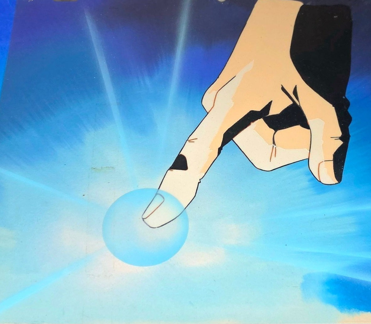 Yu Yu Hakusho: Yusuke Urameshi Spirit Gun animation cel + original background+ douga + layout 13 pc set Yoshihiro Togashi
