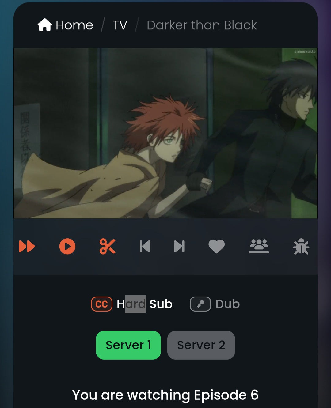 Darker than Black: Hei & Havoc animation genga pan 2 pc