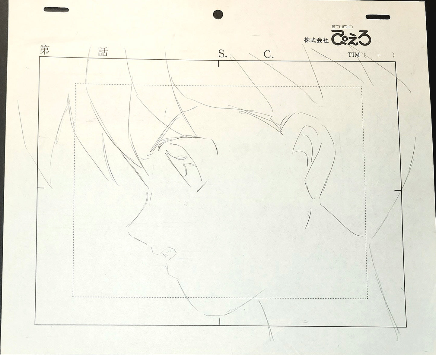 Yu yu Hakusho: Youko Kurama animation layout genga set of 3 #2