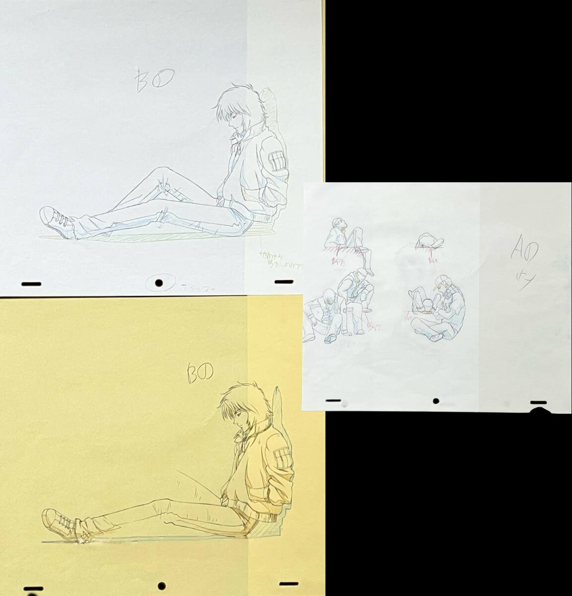 Wolf's Rain: Kiba animation genga