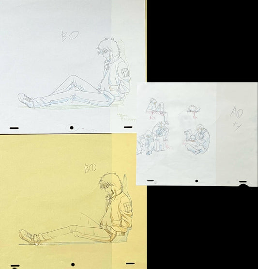 Wolf's Rain: Kiba animation genga