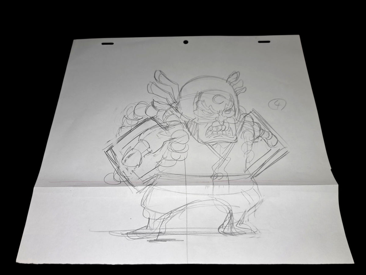 One Piece: Raizo of the mist animation rough oversized genga