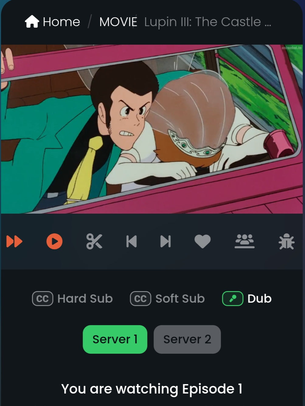 Lupin III The Castle of Cagliostro: Lupin animation douga