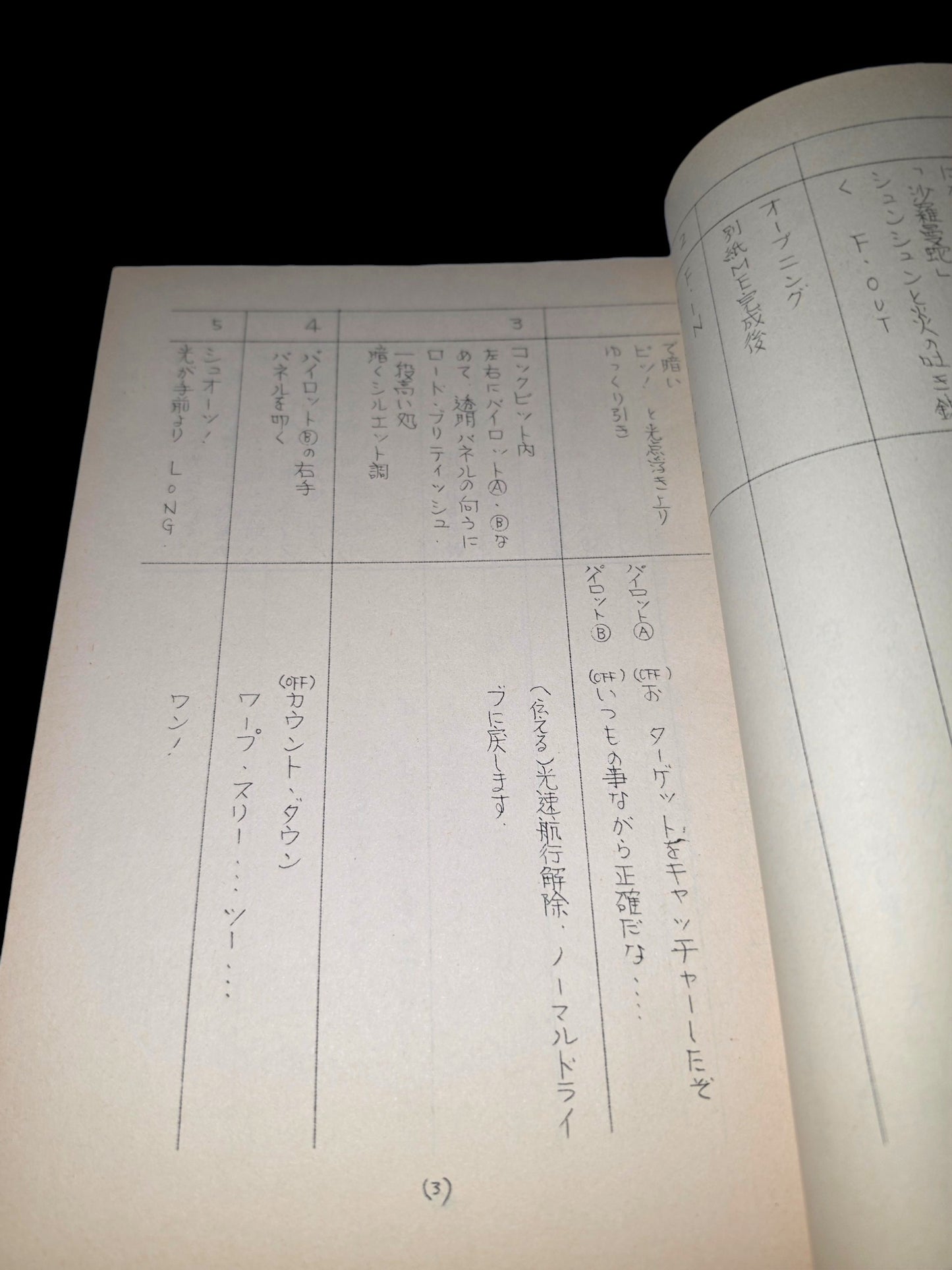 Salamander OVA: 3 episode Script
