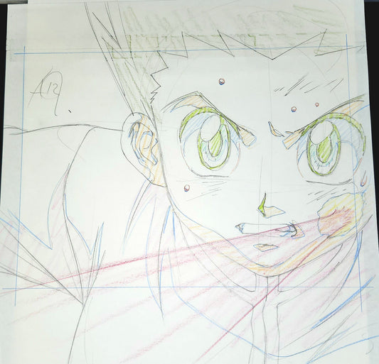 Hunter X Hunter: Gon (Hisoka's) bungee gum animation genga