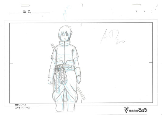 Naruto Shippuden: Sasuke & Suigetsu Hozuki animation layout genga  3 pc