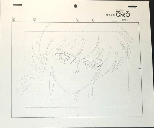 Yu yu Hakusho: Youko Kurama animation layout genga set of 3 #2