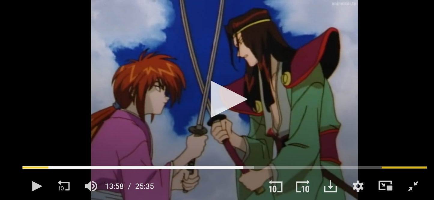 Rurouni Kenshin: Kenshin + Amakusa Shougo 2pc key animation layout genga #2