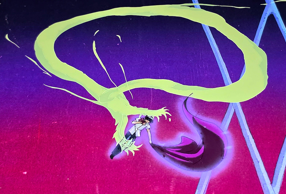 Hunter x Hunter: Chrollo vs Xeno's dragon technique animation cel (last ep)