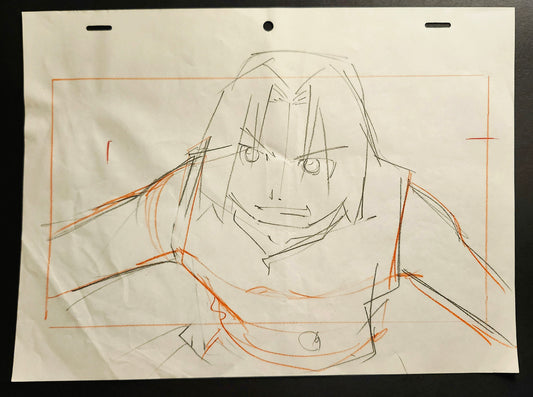 Fullmetal Alchemist key animation Genga Ed vs. Fu scene #7