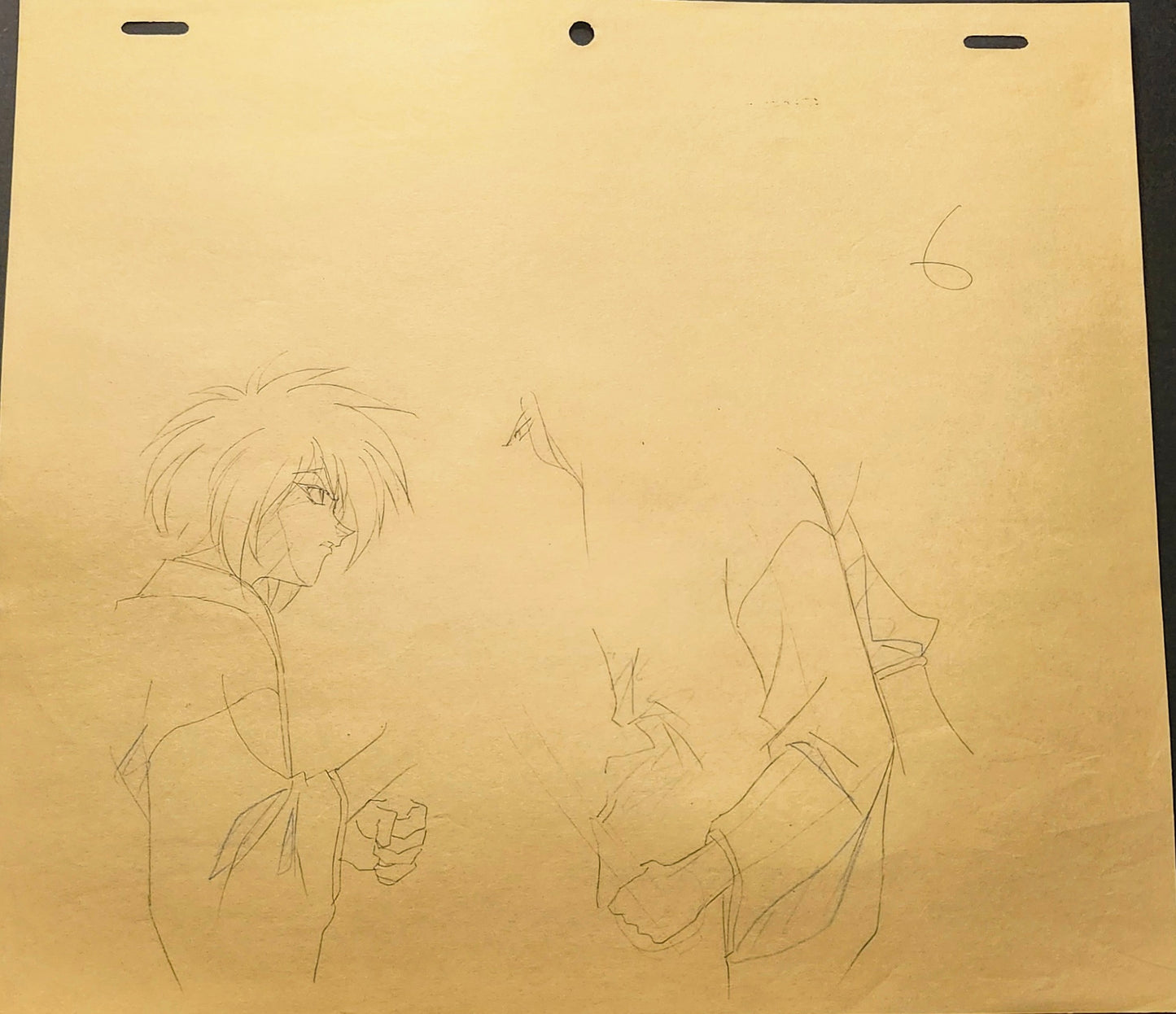 Rurouni Kenshin: Kenshin + Amakusa Shougo 2pc key animation layout genga #2