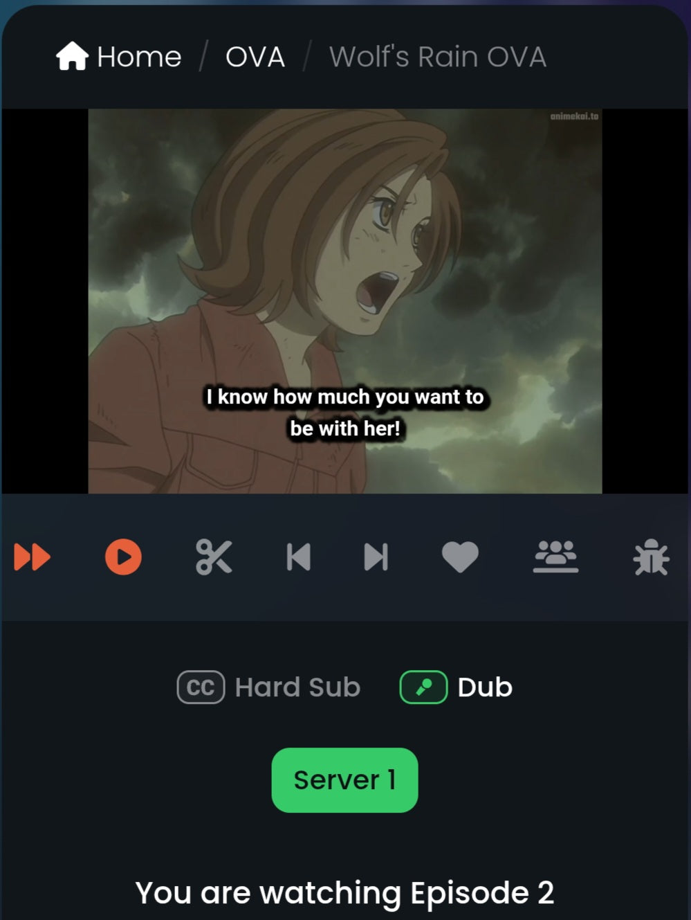 Wolf's Rain: Toboe animation genga #2